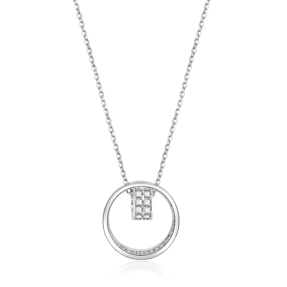 Halo Circle Elegance CZ Pendant